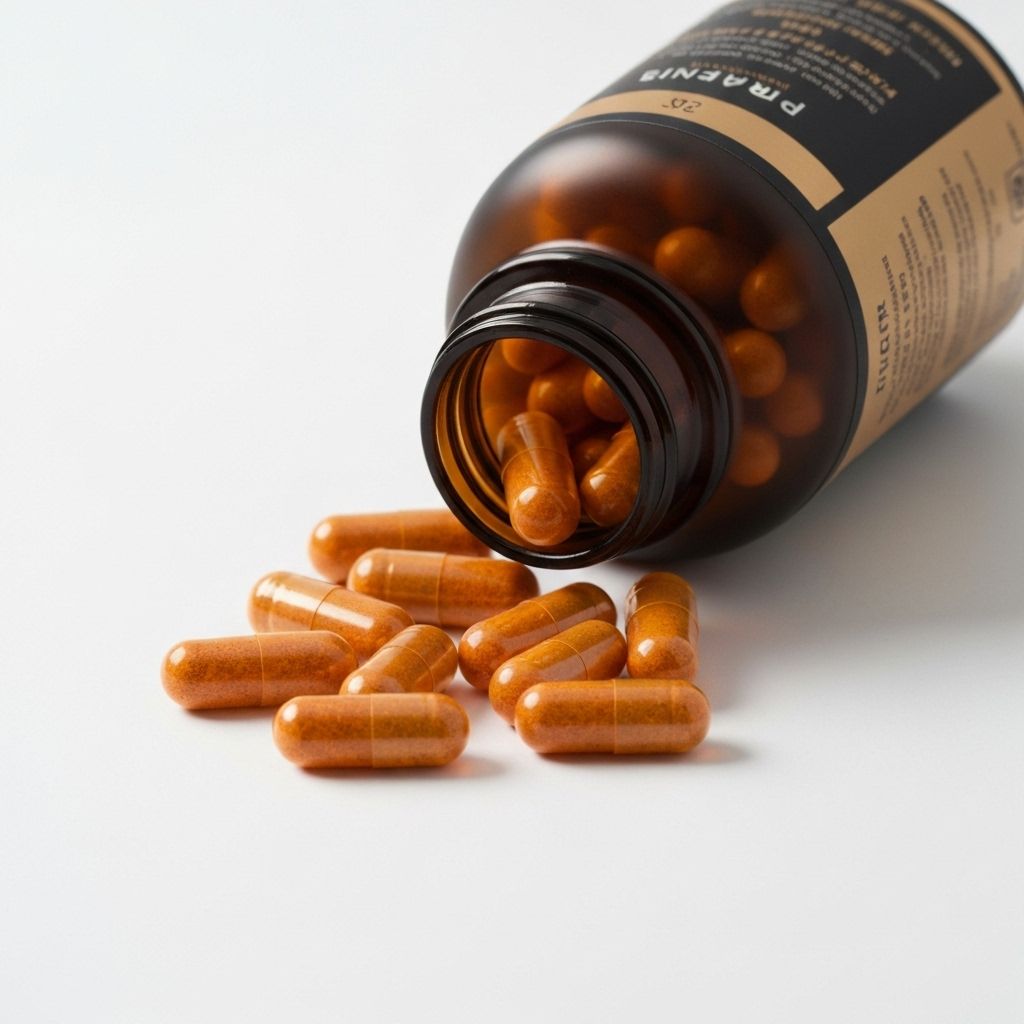 Frasco de Suplemento com Cápsulas